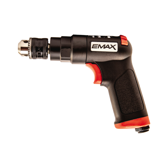 Emax 10 mm. 1800 RPM Kompozit Kabzalı Havalı Matkap | Havalı El Aletleri | Hırda Market