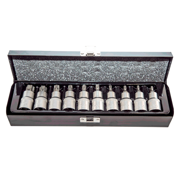 NTTools 11 Parça 1/2inç CR-V Torx Lokma Seti | CR-V Lokmalar | Hırda Market