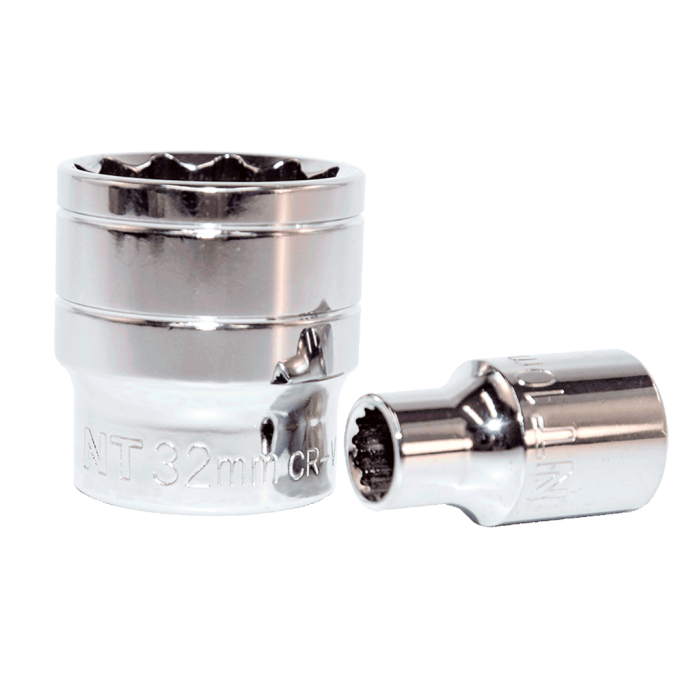 NTTools 1/2inç 12 Köşe CrV Lokmalar | CR-V Lokmalar | Hırda Market