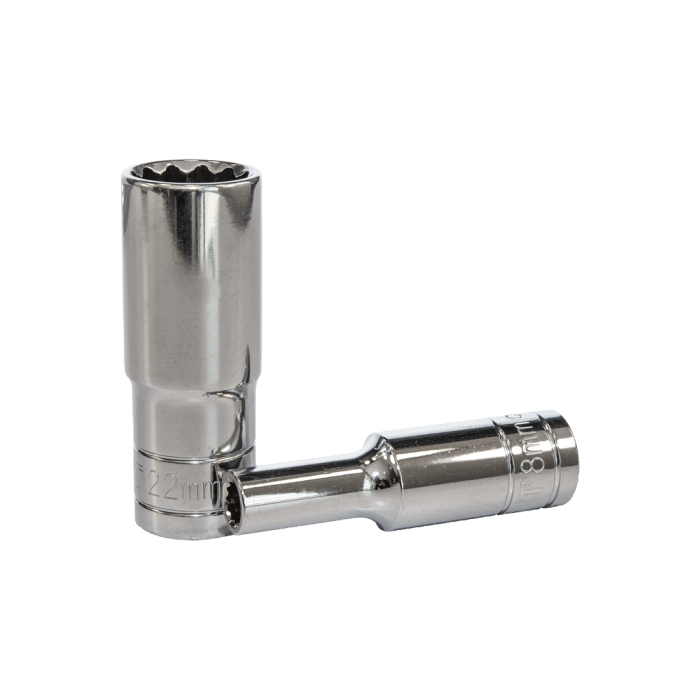 NTTools 1/2inç 12 Köşe CrV Uzun Lokmalar | CR-V Lokmalar | Hırda Market