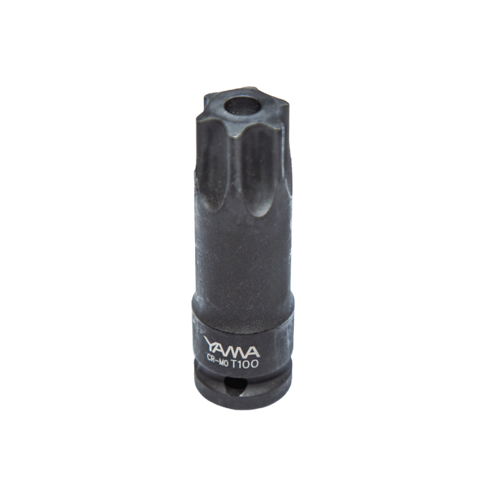Yama 1/2inç T100 CR-MO Altı Köşe Delikli Torx Lokma | CR-MO Lokmalar | Hırda Market