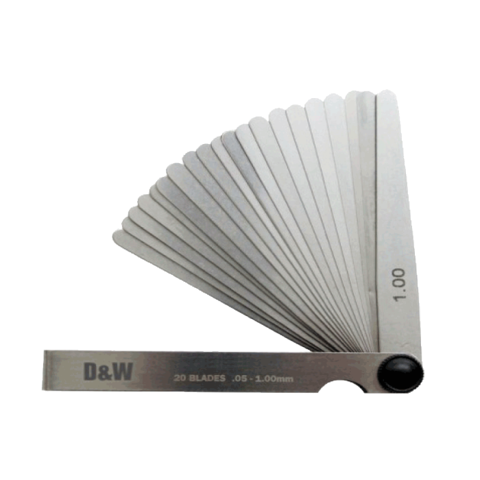 DWMeasuring 20 Yaprak Filler Çakıları | Mastarlar | Hırda Market