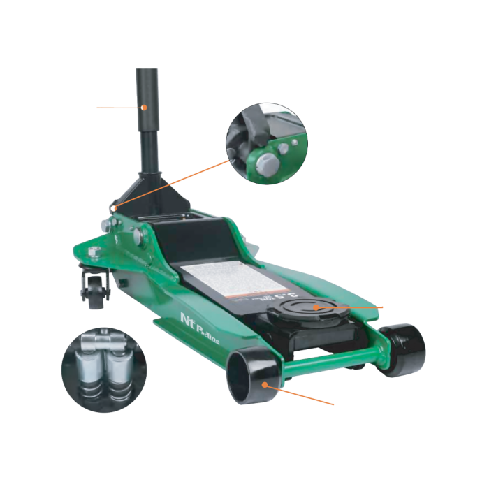 NTProLine 3.5 / 4 Ton Pro Arabalı Zemin Kriko | Kaldıraçlar | Hırda Market