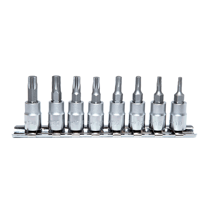 NTTools 7 Parça 1/4inç CR-V Torx Lokma Seti | CR-V Lokmalar | Hırda Market
