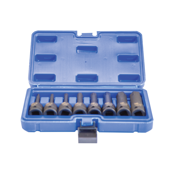 NTTools 8 Parça 1/2inç Cr-Mo Allen Uzun Lokma Seti | CR-MO Lokmalar | Hırda Market