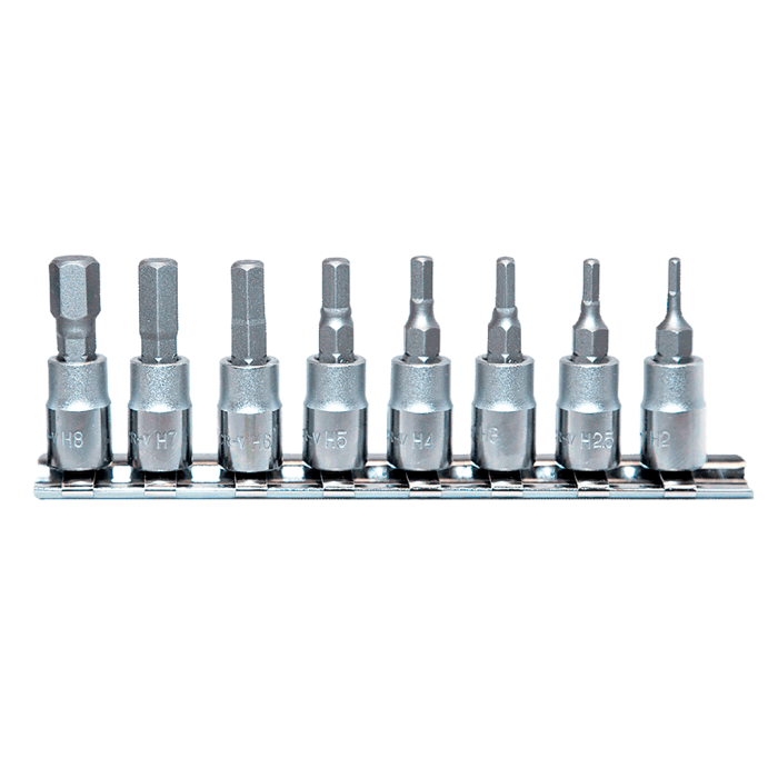 NTTools 8 Parça 1/4inç CR-V Allen Lokma Seti | CR-V Lokmalar | Hırda Market