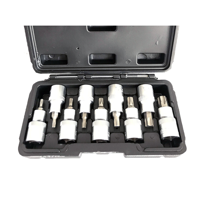NTTools 9 Parça 1/2inç CR-V Torx Lokma Seti | CR-V Lokmalar | Hırda Market