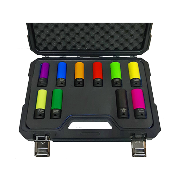 NTTools NT 10 Parça 1/2inç CR-MO Bijon Lokma Seti | CR-MO Lokmalar | Hırda Market