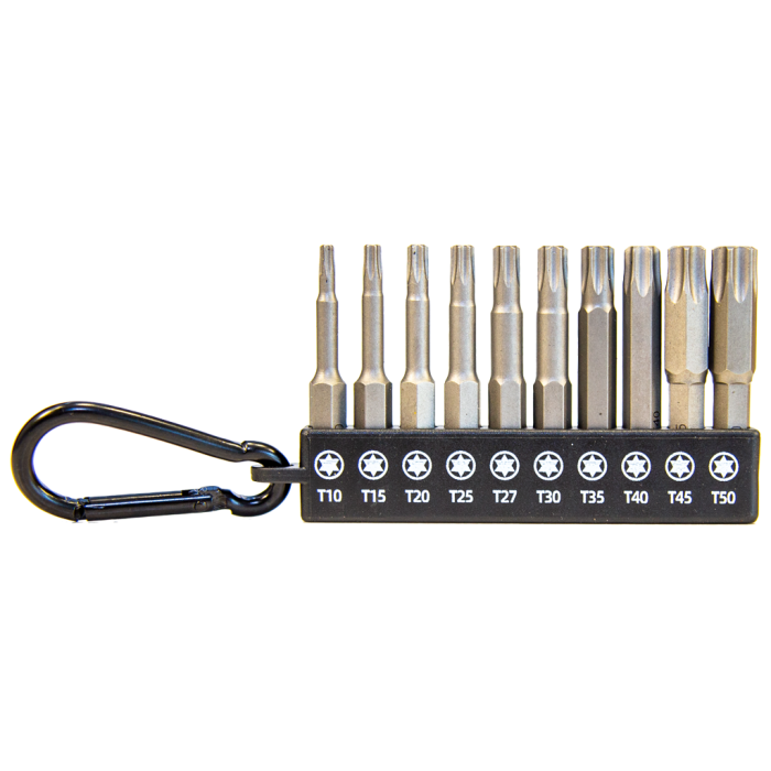 NTProbits 10 Parça 50mm S2 Manyetik Bits Seti - Torx Grubu | Bits Uçlar | Hırda Market
